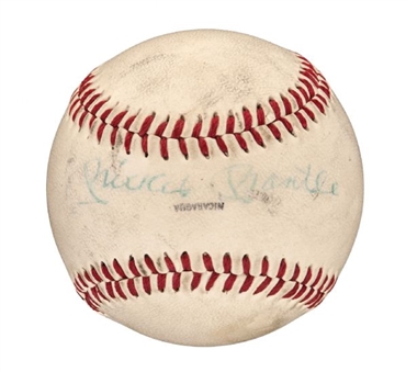 Mickey Mantle Single Signed Baseball 